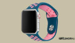 FeiFan Szilikon sport óraszíj Apple Watch órához 38/40/41 mm FeiFan - Kék-Pink (IWSZN314)