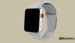 FeiFan Szilikon óraszíj Apple Watch órához 42/44/45/49 mm FeiFan - Világosszürke (IWSZ411)