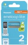 Panasonic BK-4LCCE/2DE AAA/mikro 550mAh Ni-MH akkumulátor 2db/csomag (BK-4LCCE/2CP DECT) - lenser