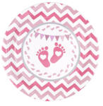 PartyPal Papírtányér 23cm 6db, Kislány (LUFI461233)