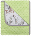DuetBaby Minky pléd 90x80 cm ZÖLD ŐZIKE (DB625-Z)
