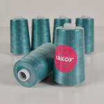 Takoy Overlock / coverlock poliészter cérna TKY 5000 erdei türkiz színű