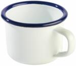 APS Emaille bögre füllel, fehér/kék, űrtartalom: 0, 10 liter, magasság: 50 mm