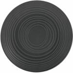 CreaTable /Lava Stone lapos tányér, ø: 210 mm, fekete