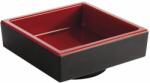 APS Sekély tál APS ASIA Plus Bento, fekete/piros, szélesség 7, 5 cm