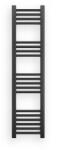 Nero Italia Fekete 300x1200mm törölközőszárítós fürdőszobai radiátor Welland Lux | Készletről | Gyors kiszállítással (CN1200300BL)