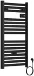 Welland Elektromos design törölközőszárító radiátor digitális termosztáttal 500x960mm fekete Welland Lux | Készletről | Gyors kiszállítással (AF-04DEW)