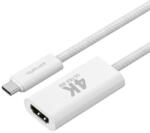 4smarts HDMI Видео Кабел-Адаптер, 4Smarts USB-C to HDMI 15cm, Бял (540956)