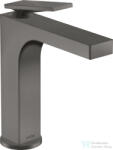 Hansgrohe AXOR CITTERIO 160 mosdócsaptelep rombuszmetszéses fogantyúval, automata leeresztővel, szálcsiszolt fekete króm 39071340 (39071340)