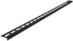 Sapho NOK inox lejtésadó profil épített zuhanytálcához BALOS 10mm vastag 100cm hosszú FEKETE (SPD10B-L)