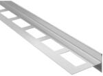 Sapho NOK inox lejtésadó profil épített zuhanytálcához JOBBOS 10mm vastag 100cm hosszú (SPD10-P)