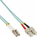 InLine Cablu fibra optica Duplex Multimode LC-SC LSOH OM3 15m, InLine IL88649O (IL88649O)