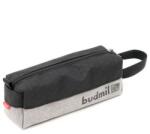 budmil szögletes bedobálós tolltartó - 21x7 cm - szürke-fekete mintás (10120085-003243-S3)