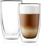 KRASINO Set 2 pahare Krasino Selory, pereti dubli, sticla termorezistenta, 380 ml, 14 x 8 cm Pahar