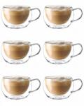 KRASINO Set 6 cani Nastory, pereti dubli, sticla borosilicata, 300 ml