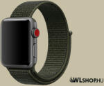 FeiFan Szövet óraszíj Apple Watch órához 38/40/41 mm FeiFan - Oliva zöld (IWNY314)