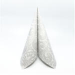 Mank papírszalvéta 3 rétegű 33x33 cm 100 lap/csomag Jordan ezüst