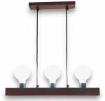 LemnLights Lustra rustica fabricata manual din lemn ARCOS 3L (WOOD-ARCOS-SP3)