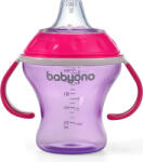 BabyOno Csöpögésmentes puha csőrrel lila 180 ml (1456/02)