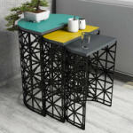  Stil Metal színes egymásba rakható asztal (845HCT5235)