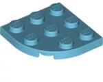 LEGO® 30357c156 - LEGO közepes azúr lap 3 x 3 méretű, lekerekített sarokkal (30357c156)