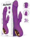 Action Fliper Triple Motor Vibrator with Thrusts & Double Pulsation Purple Vibrator