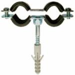 MK Rögzíthető Gumibetétes Dupla Csőbilincs - 3/8"/15-18mm (mk-upt38)