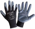 LAHTI PRO Nitril Védőkesztyű Poliészterrel / Szürke-fekete - 9 (l222009p)