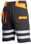LAHTI PRO Fényvisszaverős Rövidnadrág / Fekete-narancssárga - 2xl (l4070605)