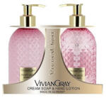 VIVIAN GRAY - Set cadou Sapun lichid Femei Gemstone Pink, White Musk & Pineapple, 300 ml + Crema de maini, 300 ml