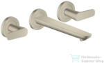Hansgrohe AXOR Citterio C falsík alatti mosdó csaptelep 19 cm-es kifolyóval, nem zárható leeresztővel, alaptest nélkül, szálcsiszolt nikkel 49070820 (49070820)