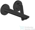 Hansgrohe AXOR Citterio C falsík alatti mosdó csaptelep 19, 3 cm-es kifolyóval, nem zárható leeresztővel, rombuszmetszéses fogantyúval, alaptest nélkül, matt fekete 49111670 (49111670)