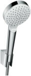 Hansgrohe Crometta, zuhanygarnitúra 1jet EcoSmart 9 l/perc tömlővel 1250 mm, fehér/króm, HAN-26568400 (HAN-26568400)
