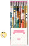 DJECO Grafit ceruza radíros végű - Lucille 10 db-os készlet - 10 Lucille pencils (DD03751)
