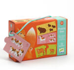 DJECO Párosító puzzle - Kié a kölyök, 24 db-os - Baby animals (DJ08197)