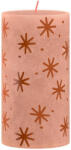 StrendPro Sviečka Bolsius Rustic, valcová, vianočná, Creamy Caramel, 130/68 mm (2172618)