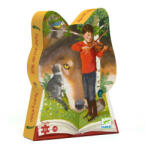 DJECO Formadobozos puzzle - Péter és a farkas - Peter and the Wolf (50 db) (DJ07309)