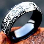  Sublime Gyűrű-Fekete/Ezüst/62mm