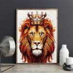 Pictorul Fericit Leul rege (The lion king) - Pictură pe numere Panza pictura