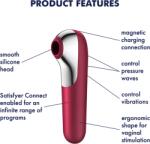 Satisfyer Dual Red - Vibratii + Unde Presiune Vibrator