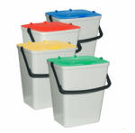 Artplast műanyag kuka szett, 4 darabos, falra szerelhető, 15 L (RS4) (RS/4)