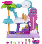 Mattel Polly Pocket flamingó autómosó játékkészlet (HHJ05) - morzsajatekbolt