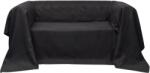 vidaXL Micro-suede Couch Slipcover Anthracite 210 x 280 cm (130896)
