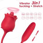 Armony Rose 3in1 Stimulator & Suction & Up&Down with Tail Red Vibrator