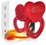 Armony Ring Vibrator Heart Red