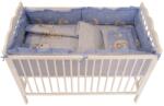 MyKids Lenjerie MyKids Bear On Moon Blue M1 4+1 Piese 120x60 GreatGoods Plaything Lenjerii de pat bebelusi‎, patura bebelusi