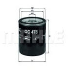 MAHLE Filtru ulei MAHLE ORIGINAL OC 478 (OC 478)