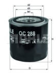 MAHLE Filtru ulei MAHLE ORIGINAL OC 288 (OC 288)