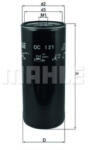 MAHLE Filtru ulei MAHLE ORIGINAL OC 121 (OC 121)