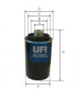 UFI Filtru ulei UFI 23.493. 00 (23.493.00)